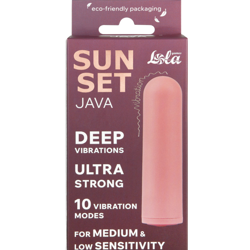 Перезаряжаемая Вибропуля Java Sunset Pink 9705-02lola