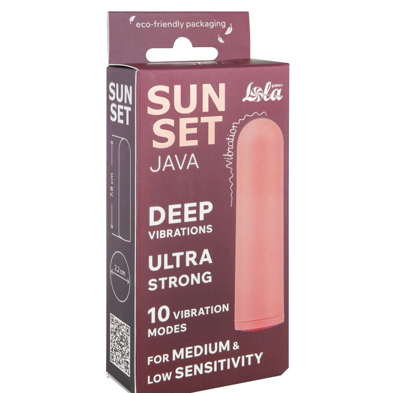 Перезаряжаемая Вибропуля Java Sunset Pink 9705-02lola