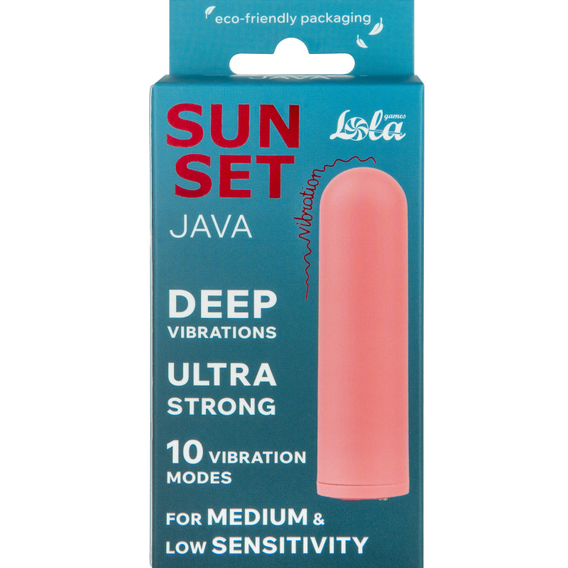 Перезаряжаемая Вибропуля Java Sunset Orange 9705-03lola