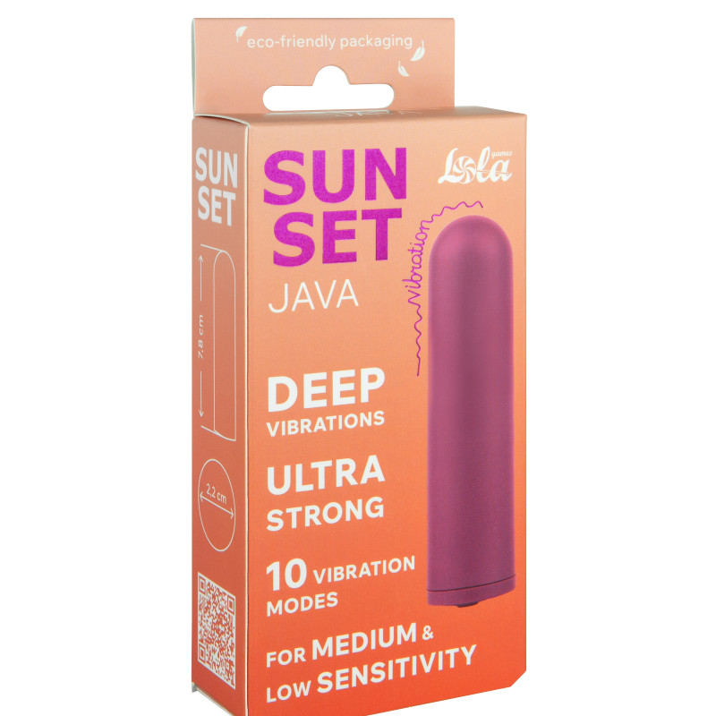 Перезаряжаемая Вибропуля Java Sunset Purple 9705-04lola
