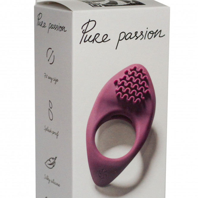 Эрекционное виброкольцо Pure Passion Moonshine Wine red 1301-02lola
