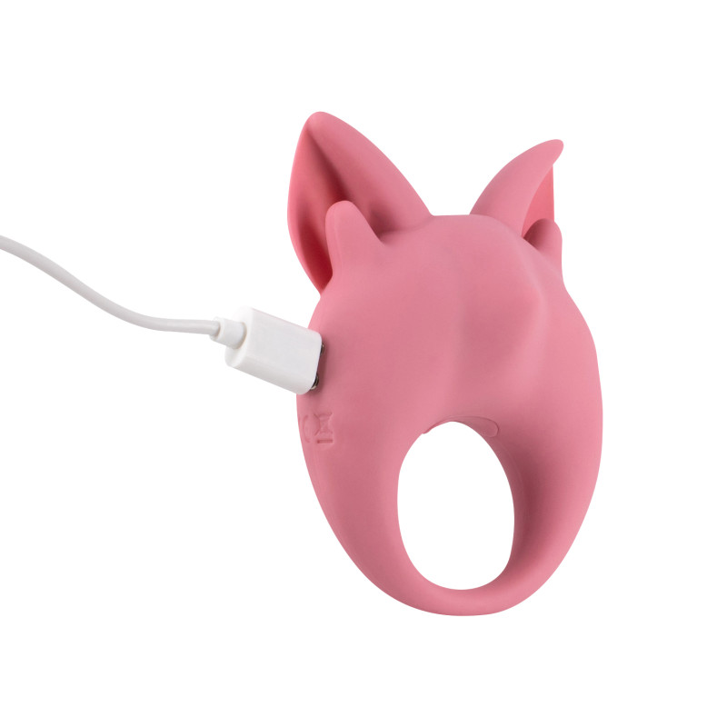 Перезаряжаемое кольцо для клиторальной стимуляции MiMi Animals Kitten Kiki Pink 7200-01lola