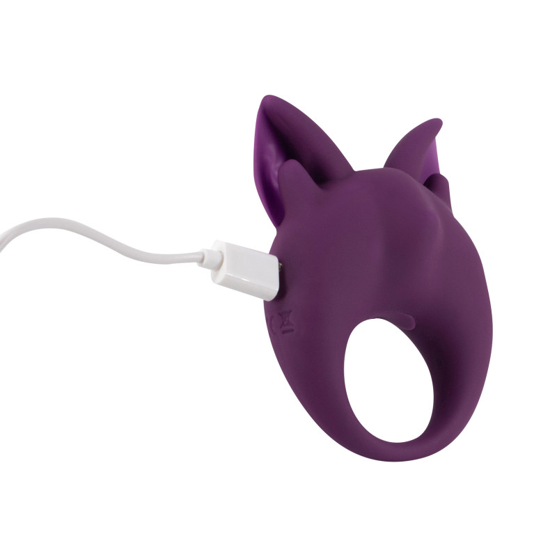 Перезаряжаемое кольцо для клиторальной стимуляции MiMi Animals Kitten Kiki Purple 7200-03lola