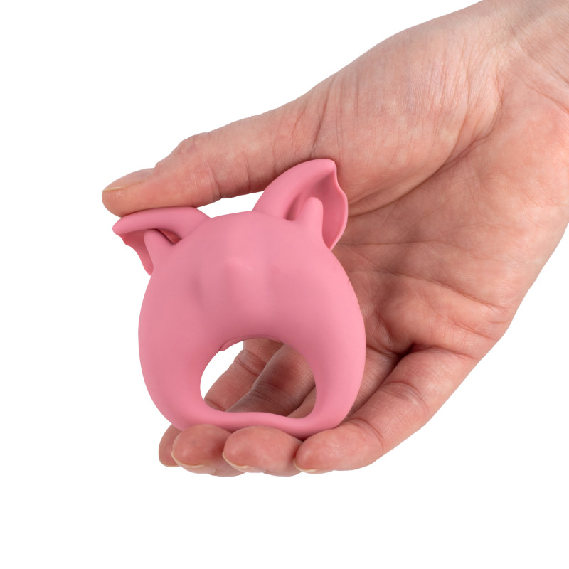 Перезаряжаемое кольцо для клиторальной стимуляции MiMi Animals Kitten Kiki Pink 7200-01lola