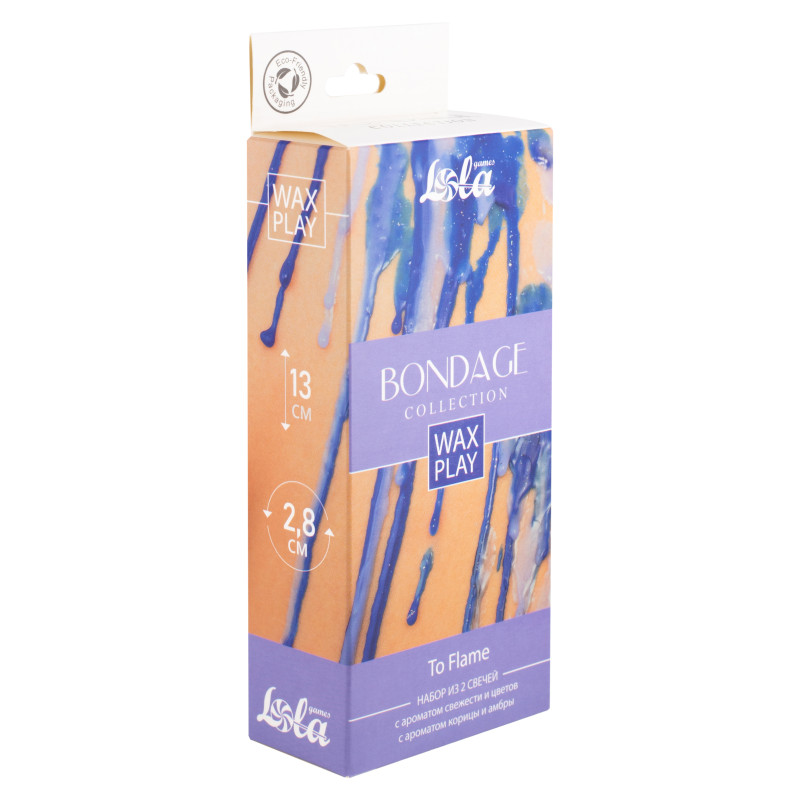 Набор из 2 Wax Play свечей Bondage To Flame 1067-02lola
