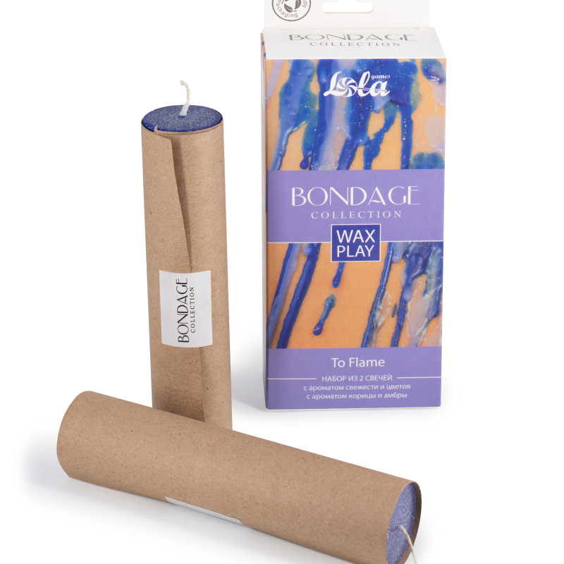 Набор из 2 Wax Play свечей Bondage To Flame 1067-02lola