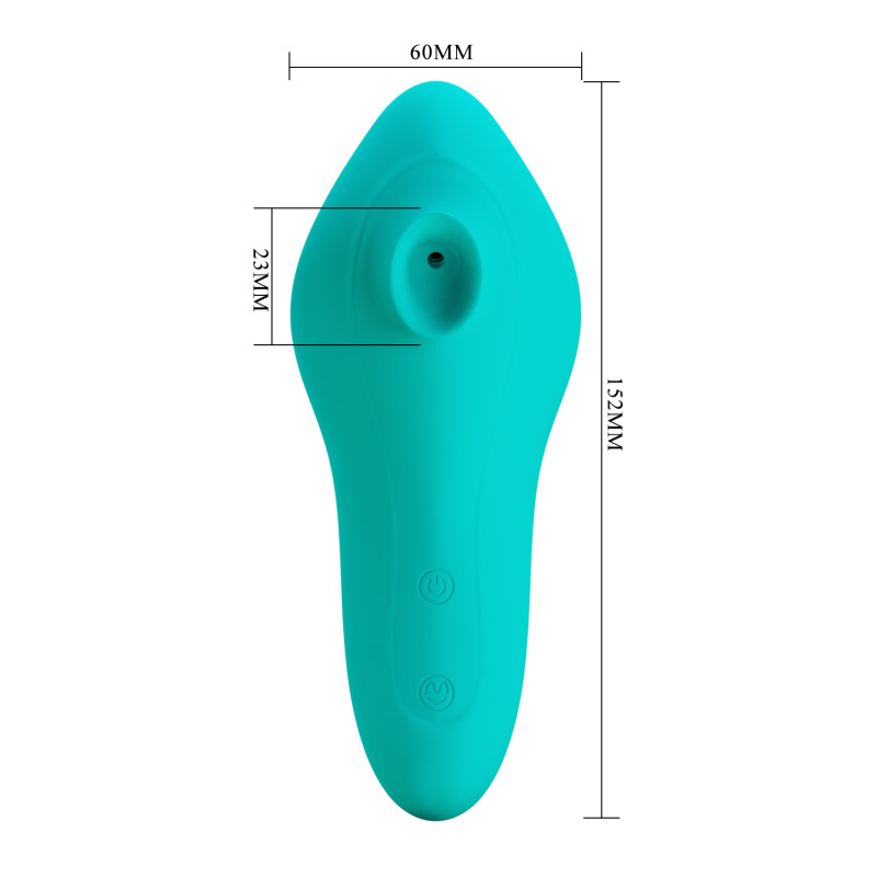 Вакуумный стимулятор Pretty Love Magic Fish Green BI-014453G