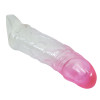 Насадка на пенис прозрачно-розовая TPR удлиняющая PRETTY LOVE BI-026210-2