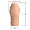 Рельефная насадка на пенис телесная Pretty Love BI-026290