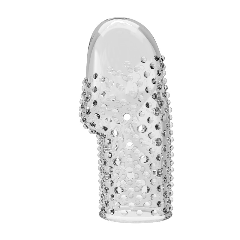 Рельефная насадка на пенис прозрачная Pretty Love BI-026290M