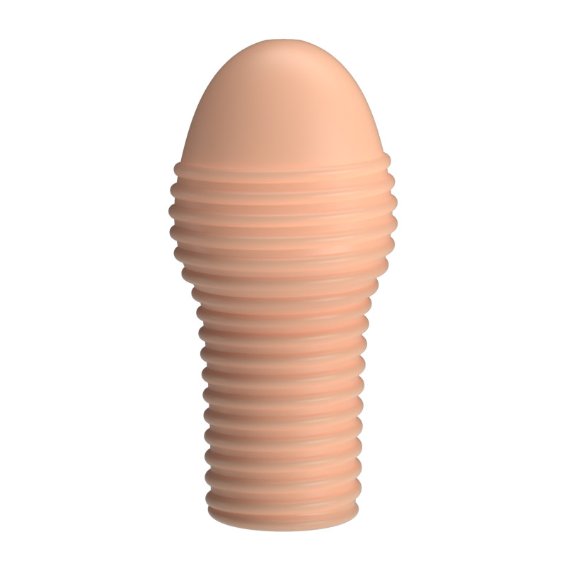 Рельефная насадка на пенис телесная Pretty Love BI-026291