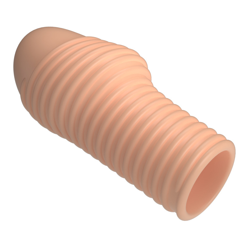 Рельефная насадка на пенис телесная Pretty Love BI-026291