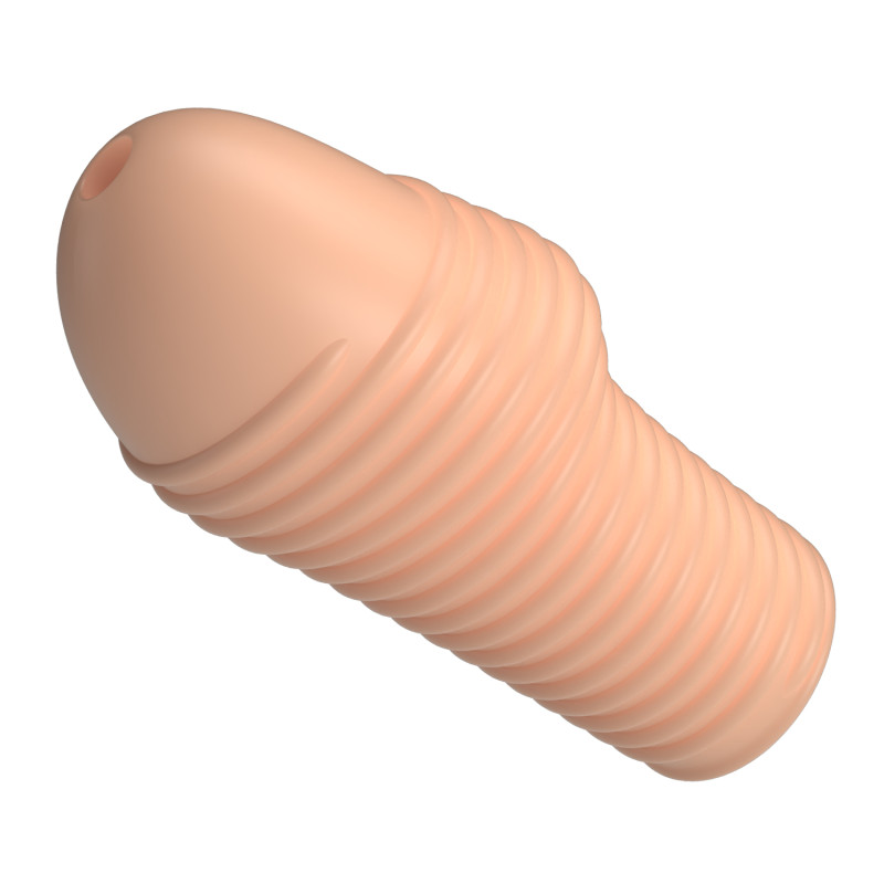 Рельефная насадка на пенис телесная Pretty Love BI-026291