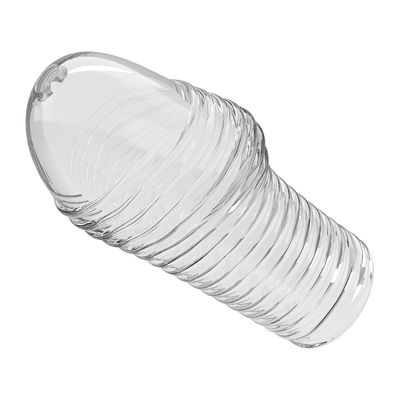 Рельефная насадка на пенис прозрачная Pretty Love BI-026291M