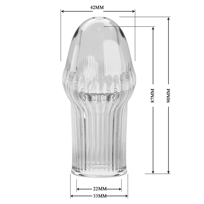 Насадка прозрачная Pretty Love BI-026292M