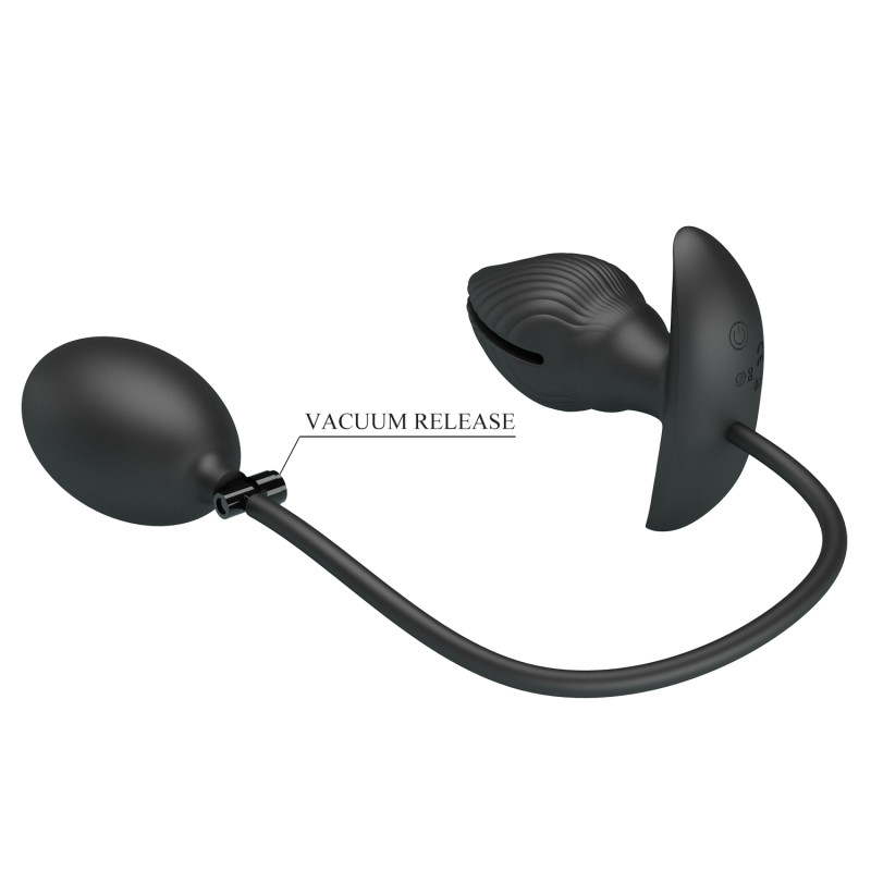 Силиконовый анальный эспандер с вибрацией BI-040160Q