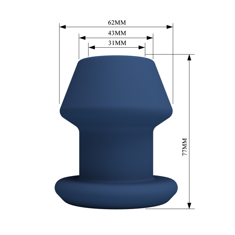 Полая анальная пробка BI-040237-MR