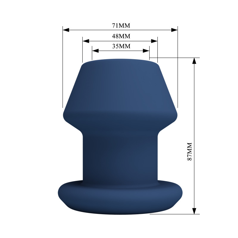 Полая анальная пробка BI-040238-MR