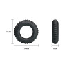 Набор из 3 силиконовых эрекционных колец BAILE Ring черные BI-210179