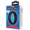 Эрекционное кольцо из силикона растягивающееся черное CRAZY BULL BI-210229