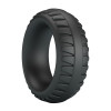 Эрекционное кольцо из силикона растягивающееся черное CRAZY BULL BI-210244