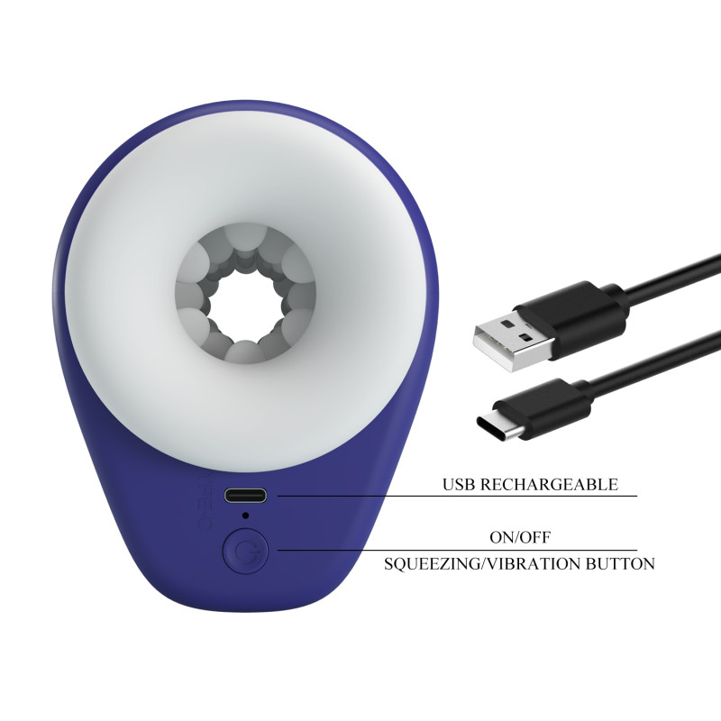 Мастурбатор с вибрацией Pretty Love DJ Lady BM-00900T96