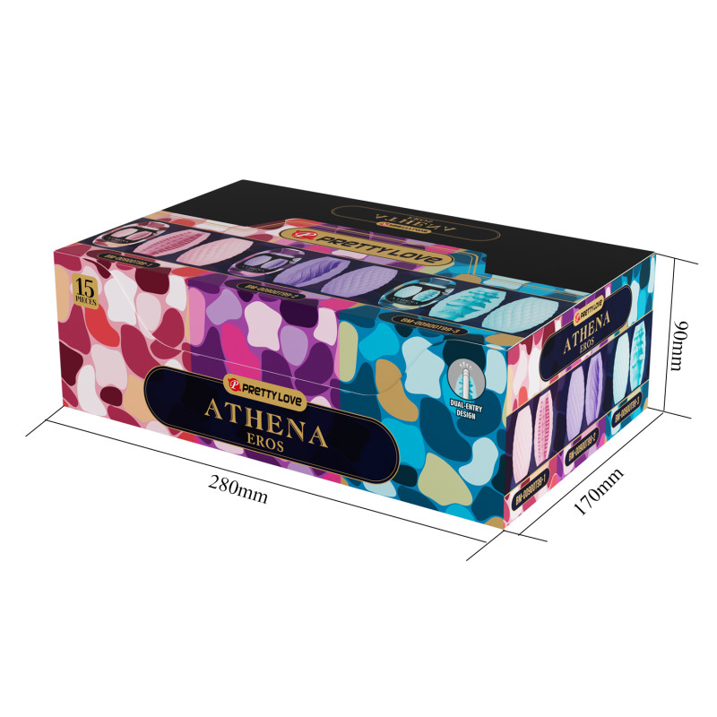 Набор Мастурбаторов Pretty Love Athena 15 шт BM-00900T99H