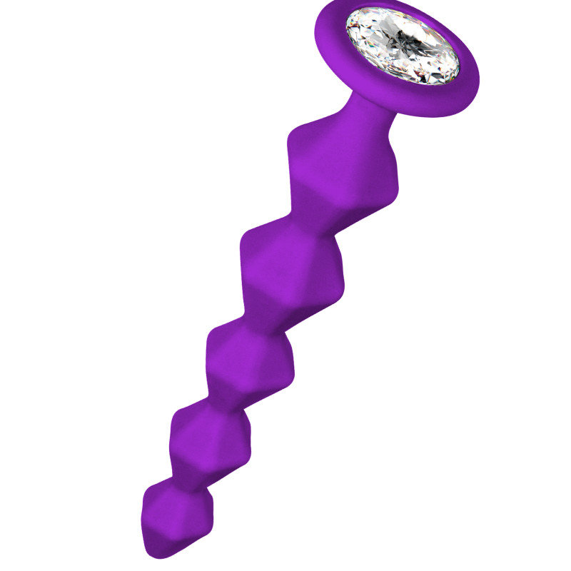 Анальная Цепочка с Кристаллом Emotions Buddy Purple 1400-03lola