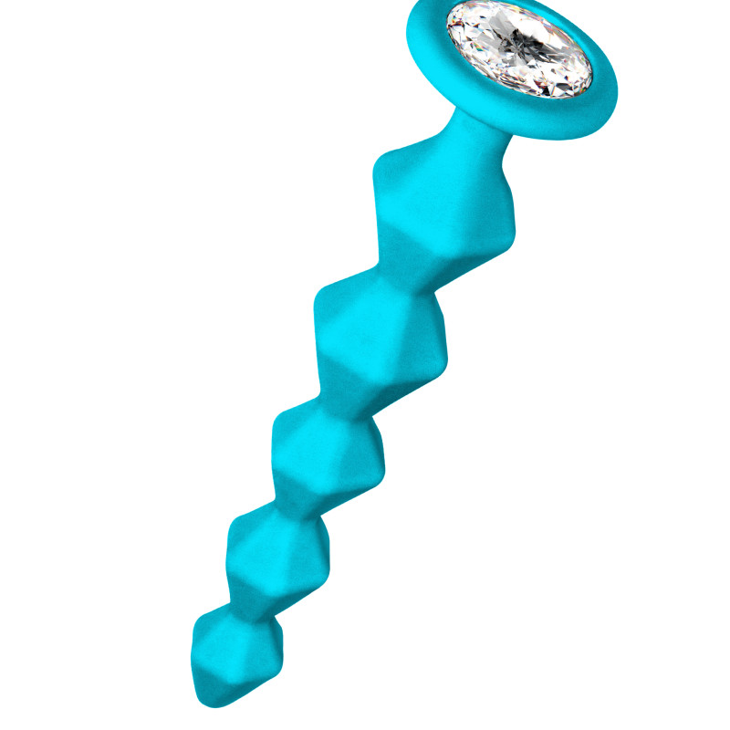 Анальная Цепочка с Кристаллом Emotions Buddy Turquoise 1400-02lola