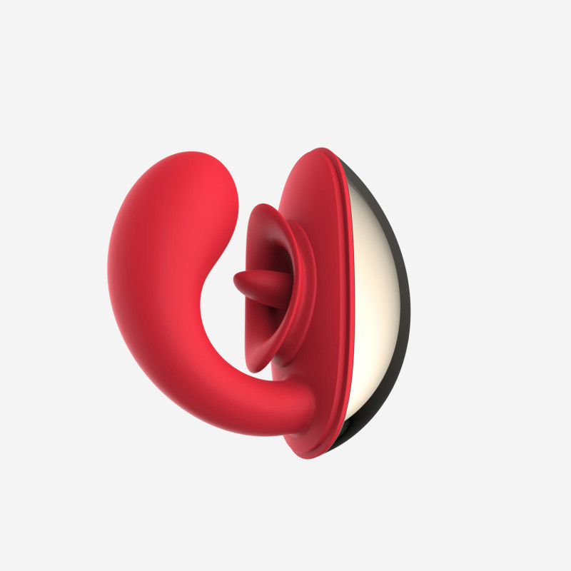 Вагинально-клиторальный вибратор c кейсом для хранения SW4044