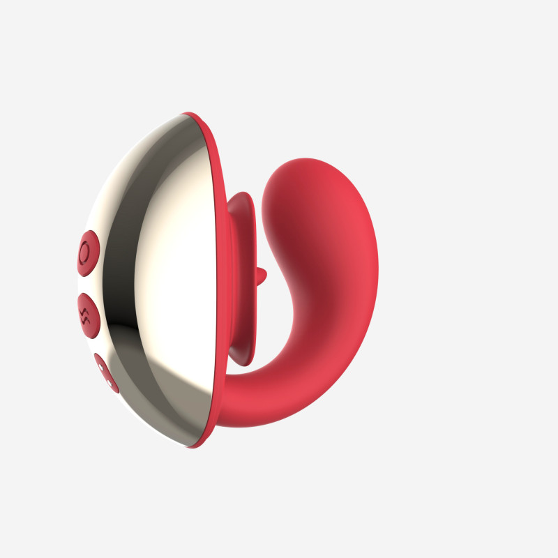 Вагинально-клиторальный вибратор c кейсом для хранения SW4044