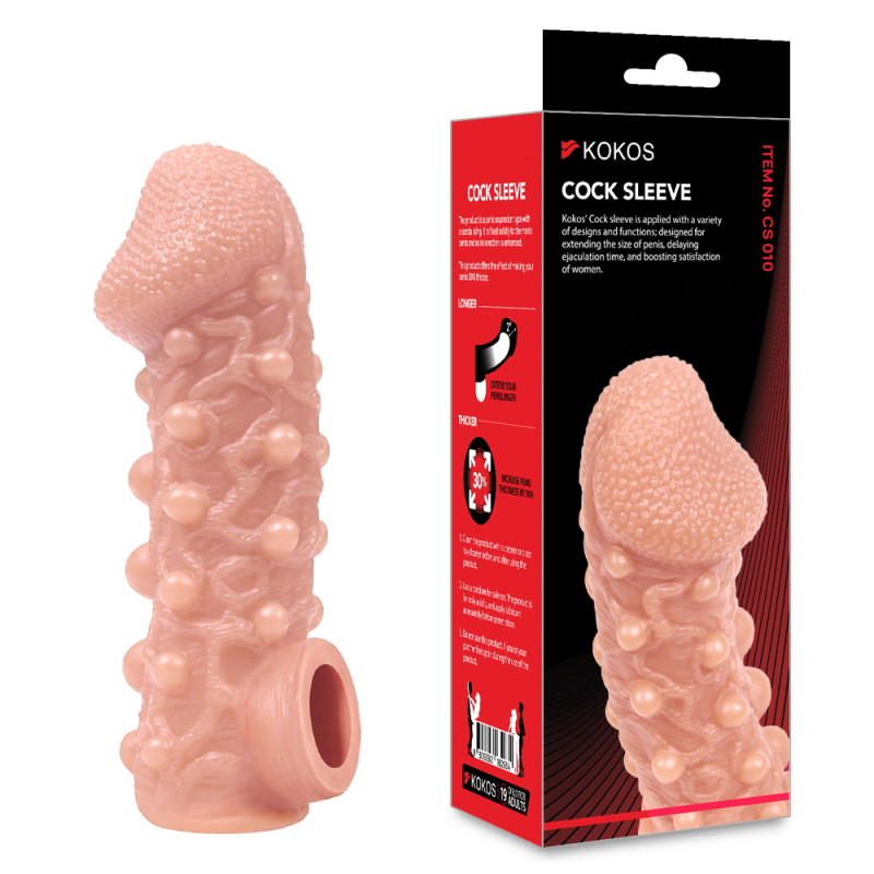 Насадка Cock Sleeve Large телесная TPE KOKOS CS-010-L