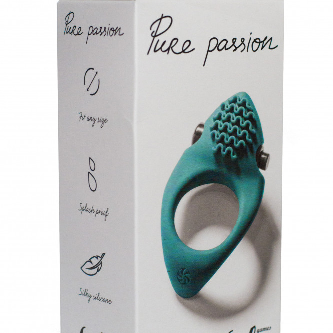 Эрекционное виброкольцо Pure Passion  Midnight Green 1300-03lola