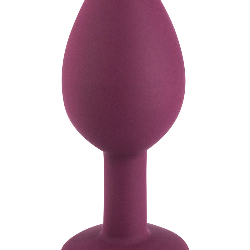 Темно-красная силиконовая пробка с прозрачным кристаллом S 3309-01