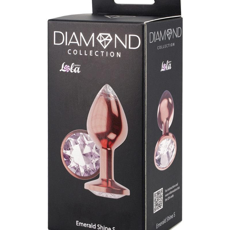 Анальная Пробка Diamond Moonstone Shine S Розовое Золото 4021-01lola