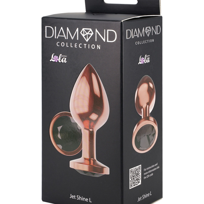 Анальная Пробка Diamond Jet Shine L Розовое Золото 4022-02lola