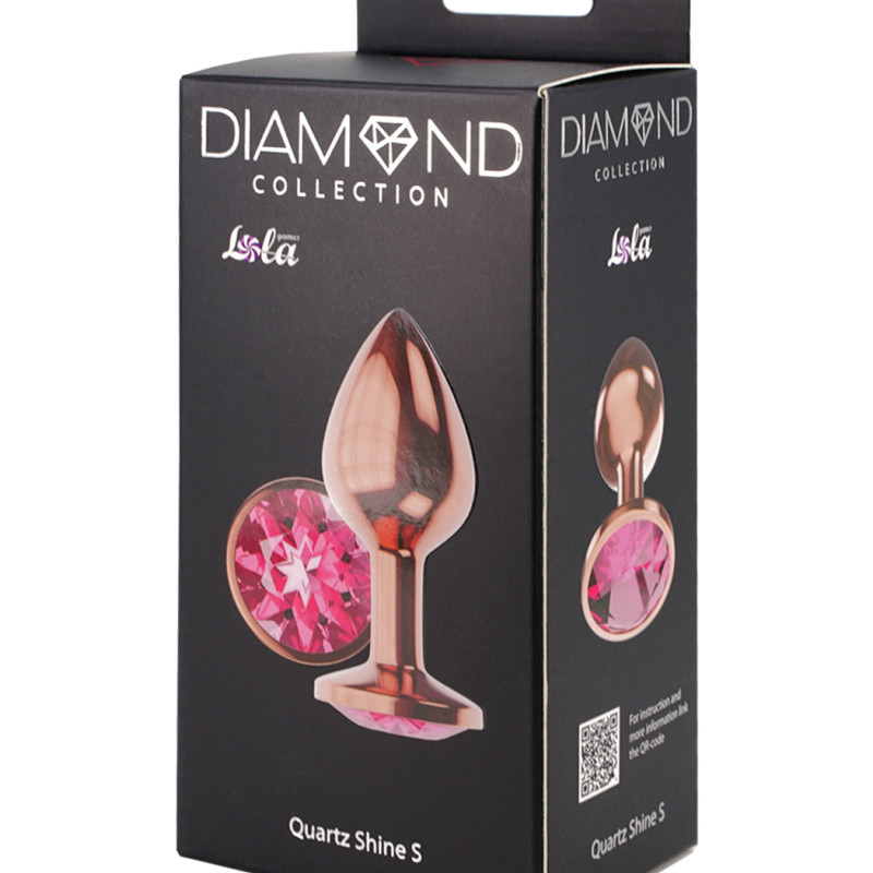 Анальная Пробка Diamond Quartz Shine S Розовое Золото 4023-01lola