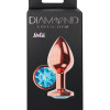 Анальная Пробка Diamond Topaz Shine L Розовое Золото 4026-02lola