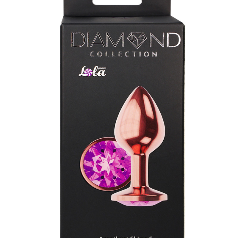Анальная Пробка Diamond Amethyst Shine S Розовое Золото 4025-01lola