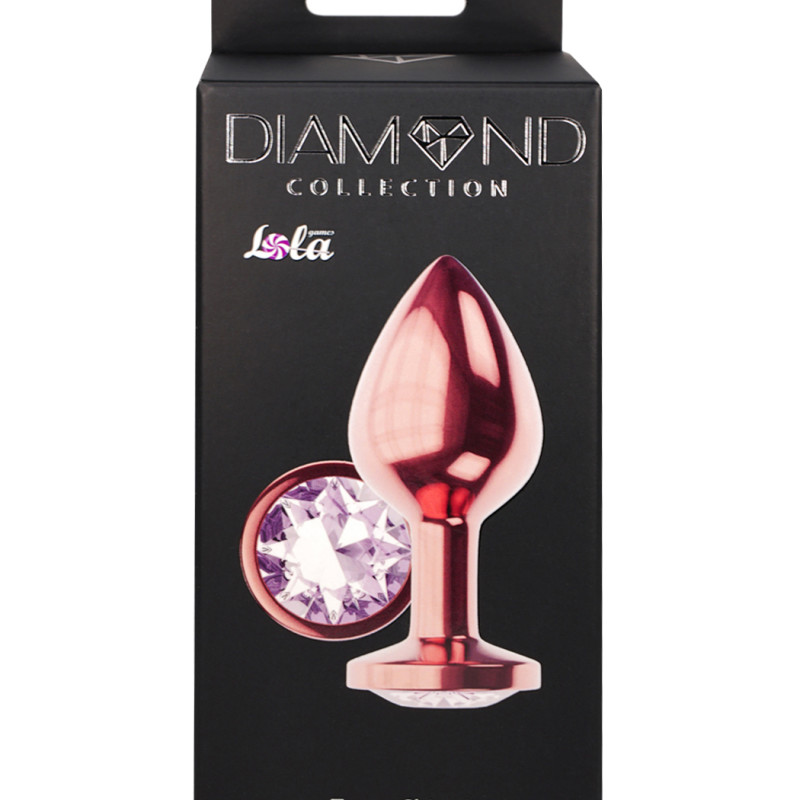 Анальная Пробка Diamond Moonstone Shine L Розовое Золото 4021-02lola