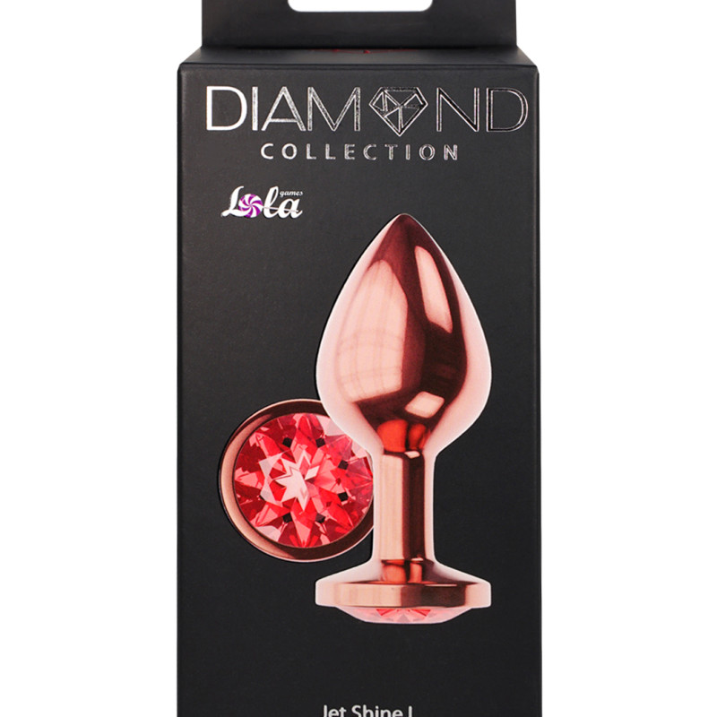 Анальная Пробка Diamond Ruby Shine L Розовое Золото 4024-02lola