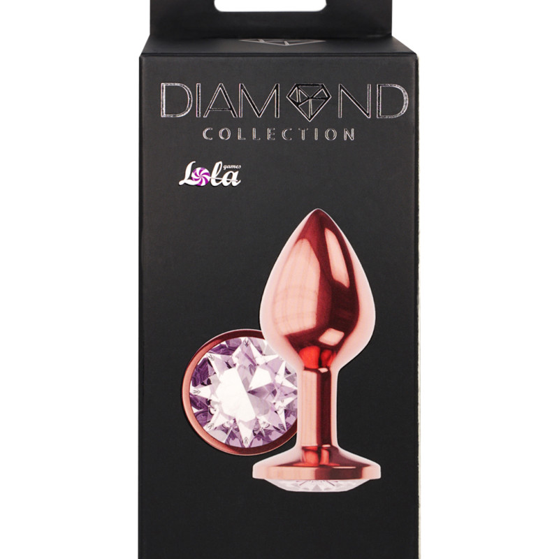 Анальная Пробка Diamond Moonstone Shine S Розовое Золото 4021-01lola