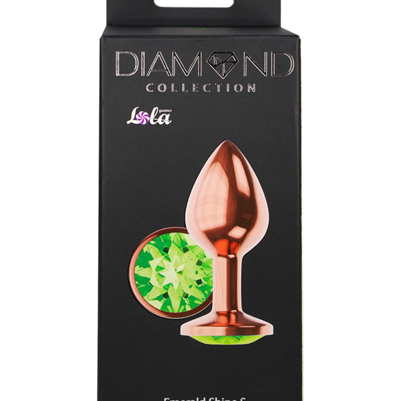 Анальная Пробка Diamond Emerald Shine S Розовое Золото 4027-01lola