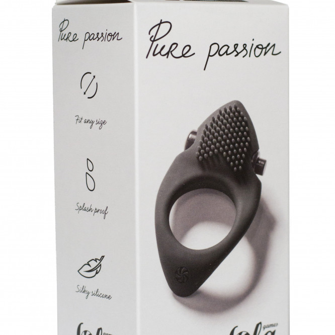 Эрекционное виброкольцо Pure Passion Sunset black 1302-01lola