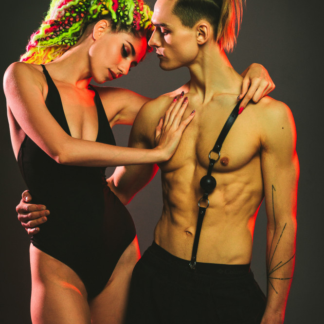 Кляп Party Hard Love Addict Black 1146-01lola