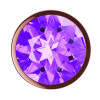 Анальная Пробка Diamond Amethyst Shine S Розовое Золото 4025-01lola