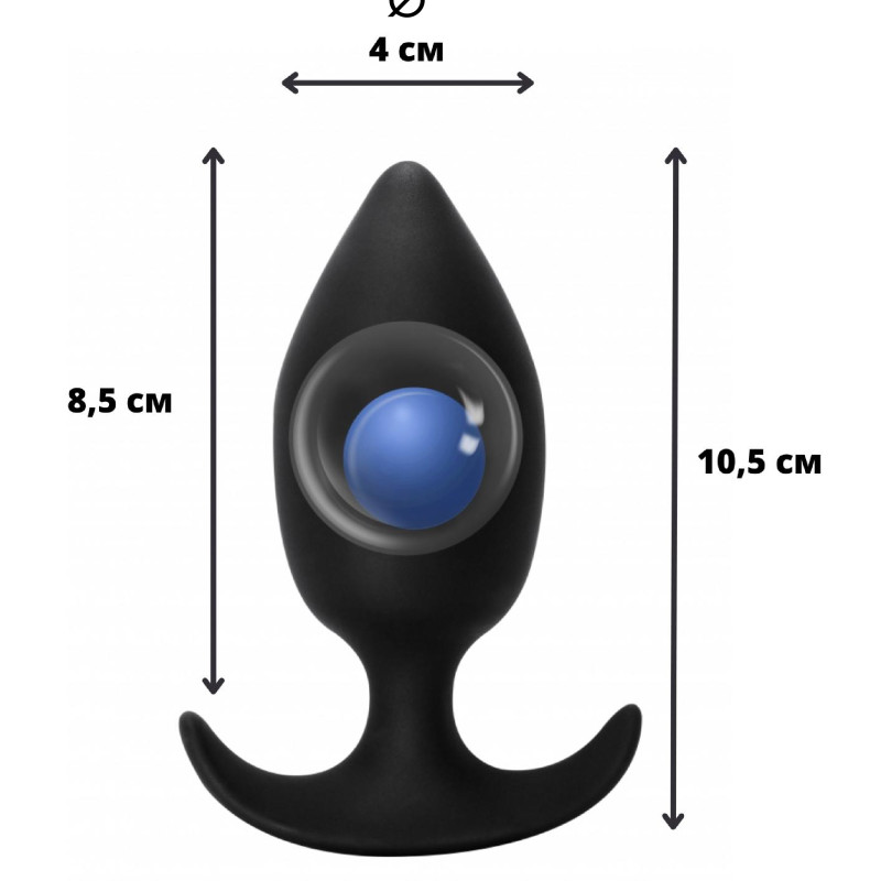 Пробка со смещенным центром тяжести Spice it up Insatiable Black 8011-01lola