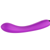 Гибкий силиконовый вибратор фиолетовый SW3014V