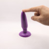 Анальная пробка с присоской 3,7 см purple BI-017001R