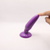 Анальная пробка с присоской 3,7 см purple BI-017001R